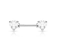 Nippelpiercing Herz Zirkonia