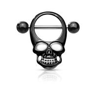 Nippelpiercing Totenkopf