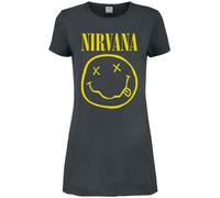 Nirvana Amplified Collection - Logo Kurzes Kleid charcoal in S
