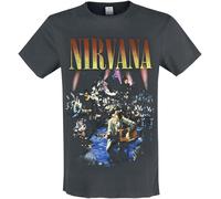 Amplified Unisex Tee Nirvana - Live In New York, Char, XS