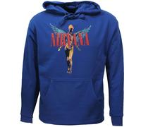Nirvana Angelic Band Kapuzenpullover Blau - Offizielles Merchandise XL Blau