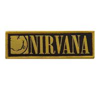 Nirvana Band Logo Grunge Face Woven Patch One Size