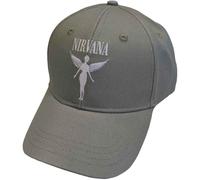 Nirvana Baseball Cap Angelic Mono Band Logo Nue offiziell Grün One Size