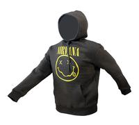 Nirvana Classic Smiley Logo Kapuzenpullover L Grau