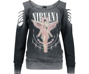 Nirvana Coloured Angels Sweatshirt charcoal in L