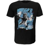 Nirvana Cracked Nevermind Cover T-Shirt - offizielles Merchandise S Schwarz