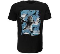 Nirvana Cracked Nevermind Cover T-Shirt - offizielles Merchandise XL Schwarz