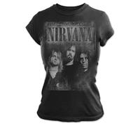 Nirvana Faded Faces Skinny Fit T Shirt M