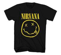 Nirvana Gelb Grunge Face T Shirt XXL
