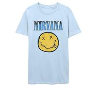 Nirvana Grunge Face Blau T Shirt XL