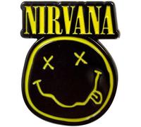 Nirvana Grunge Face Cut-Out Pin Badge One Size