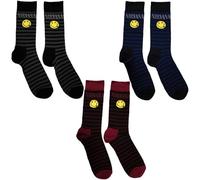 Nirvana Grunge Smile Stripes Ankle Socken Boxed Set One Size