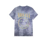 Nirvana - Happy Face Blue Stroke - T-Shirt - Blau - L - 60% Baumwolle, 40% Polyester Blau L