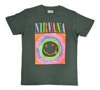 Nirvana Happy Face Glow Box offiziell Männer T-Shirt Herren (X-Large)