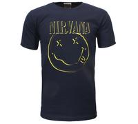 Nirvana Happy Smiley Kinder T-Shirt 128 Blau