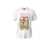 Nirvana Herren-T-Shirt, offizielles Lizenzprodukt, weiß, XL