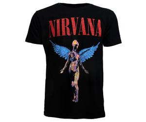 Nirvana In Utero Angelic T-Shirt - Offizielles Nirvana Merch | Pop-Merchandise M Schwarz
