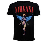 Nirvana In Utero Angelic T-Shirt - Offizielles Nirvana Merch | Pop-Merchandise XXL Schwarz