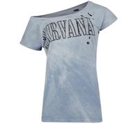 Nirvana In Utero Collage Frauen T-Shirt hellblau L 100% Baumwolle Band-Merch, Bands