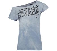 Nirvana In Utero Collage Frauen T-Shirt hellblau XL 100% Baumwolle Band-Merch, Bands