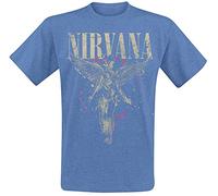 Nirvana In Utero T-Shirt blau meliert in S