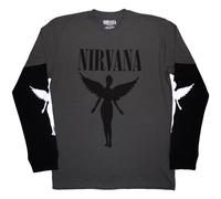 Nirvana In Utero Mono (Sleeve Print) Charcoal Grey & Black M T-Shirt