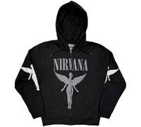 Nirvana Reißverschluss-Kapuzenpullover In Utero Mono – offiziell lizenziert – Gr. S