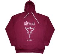 Nirvana In Utero Outline Maroon Red XL Hoodie