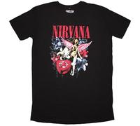 Nirvana In Utero Vintage Collage T Shirt Kleid XXL