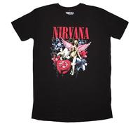 Nirvana In Utero Vintage Collage T Shirt Kleid XXL