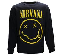 Nirvana Marineblaues Sweatshirt - offizielles Merchandise S Blau