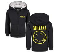 Nirvana Metal Kids - Logo Kinder-Kapuzenjacke schwarz in 104
