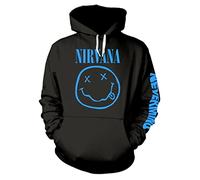 Nirvana 'Nevermind Smile' (Black) Pull Over Hoodie (medium)