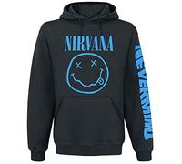 Nirvana Nevermind Smile Männer Kapuzenpullover schwarz XL