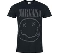Nirvana Smile Logo 3D Druck T-Shirt schwarz in S
