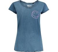 Nirvana Smile Logo T-Shirt blau in S