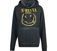 Nirvana Smiley Frauen Kapuzenpullover schwarz M 100% Baumwolle Band-Merch, Bands