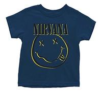 Nirvana - Smiley T-Shirt für Kinder/Mädchen, marineblau, 4 Jahre