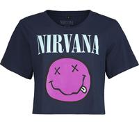 Nirvana Smiley T-Shirt navy in XL