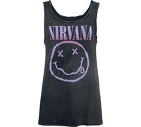 Nirvana Smiley Top schwarz in 3XL