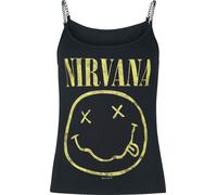 Nirvana Smiley Top schwarz in L