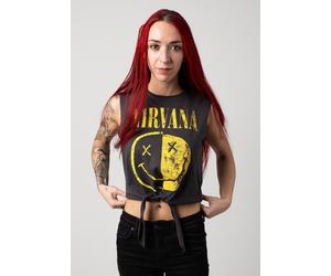 Nirvana - Spliced Smiley Knot Charcoal - Tank - Grau - XL - 100% Baumwolle Grau XL