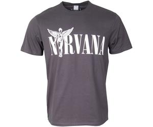 Nirvana T-Shirt In Utero - Amplified - grau mit Vintage Raw Cut XL