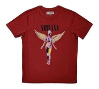 Nirvana T Shirt In Utero Band Logo Nue offiziell Unisex Rot M