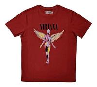 Nirvana T-Shirt In Utero Band-Logo offiziell Unisex Rot XL