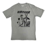 Nirvana T-Shirt Incesticide Stacked Logo Grün Rückendruck Unisex L