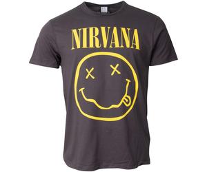 Nirvana T-Shirt mit Logo Print in grau XL