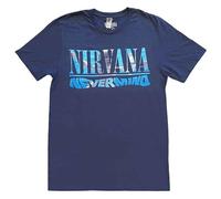 Nirvana T Shirt Nevermind Band Logo Nue offiziell Herren Navy Blau