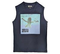 Nirvana Tank Top Muscle T Shirt Nevermind Album Band Logo offiziell Unisex Navy XL
