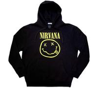 Nirvana Yellow Happy Face Black L Hoodie